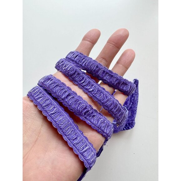 AGENT PROVOCATEUR Rei Electric Purple Lace Coral Bow Balconette Bra, Size 36E - Picture 10 of 16